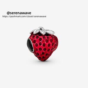 Pandora Seeded Strawberry Fruit Charm|Pendant